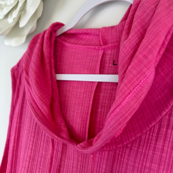 LIVI LANE BRYANT Pink Flame Sleeveless Hooded Ribbed Dress NWT / Plus 38 - 40 - Picture 7 of 16